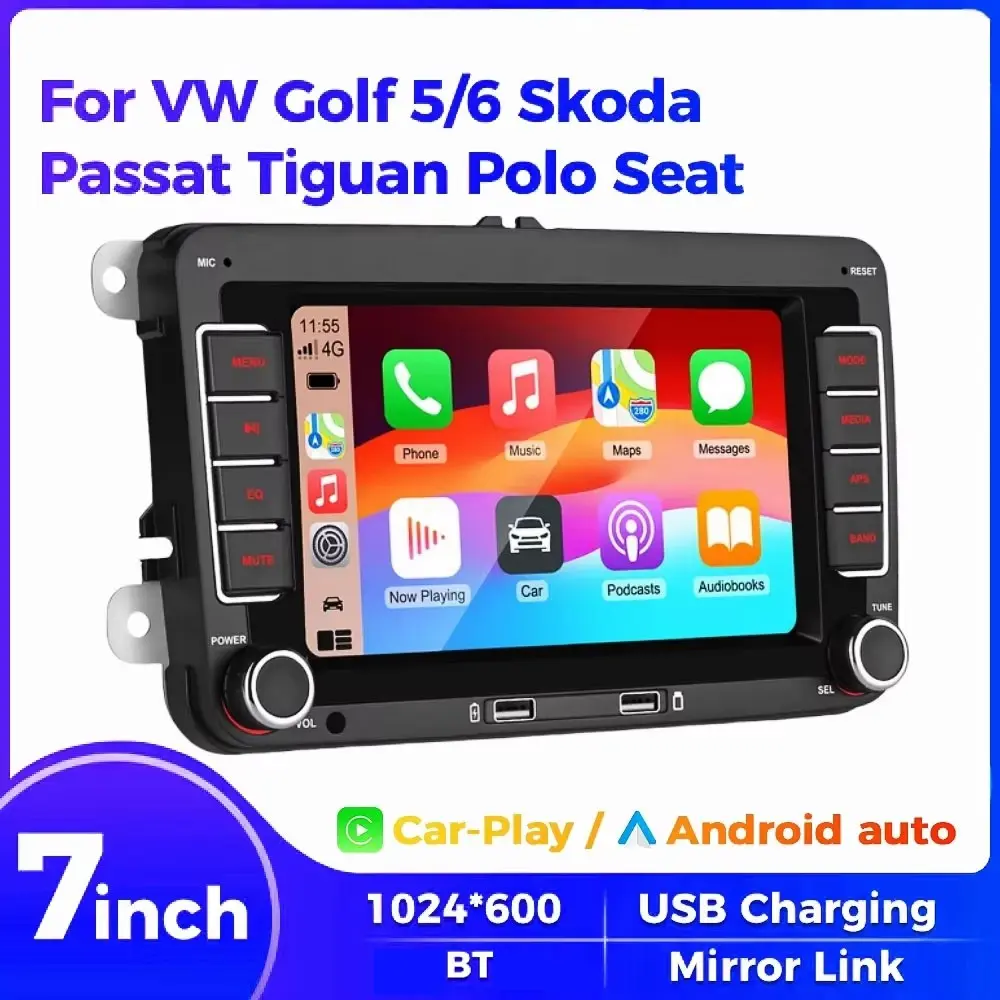 Volkswagen Jetta/magotan Dedicated Car Mp5 Player, Wireless Phone Connectivity, Carplay Bluetooth-compatible, Fm Radio, Lossless Installation