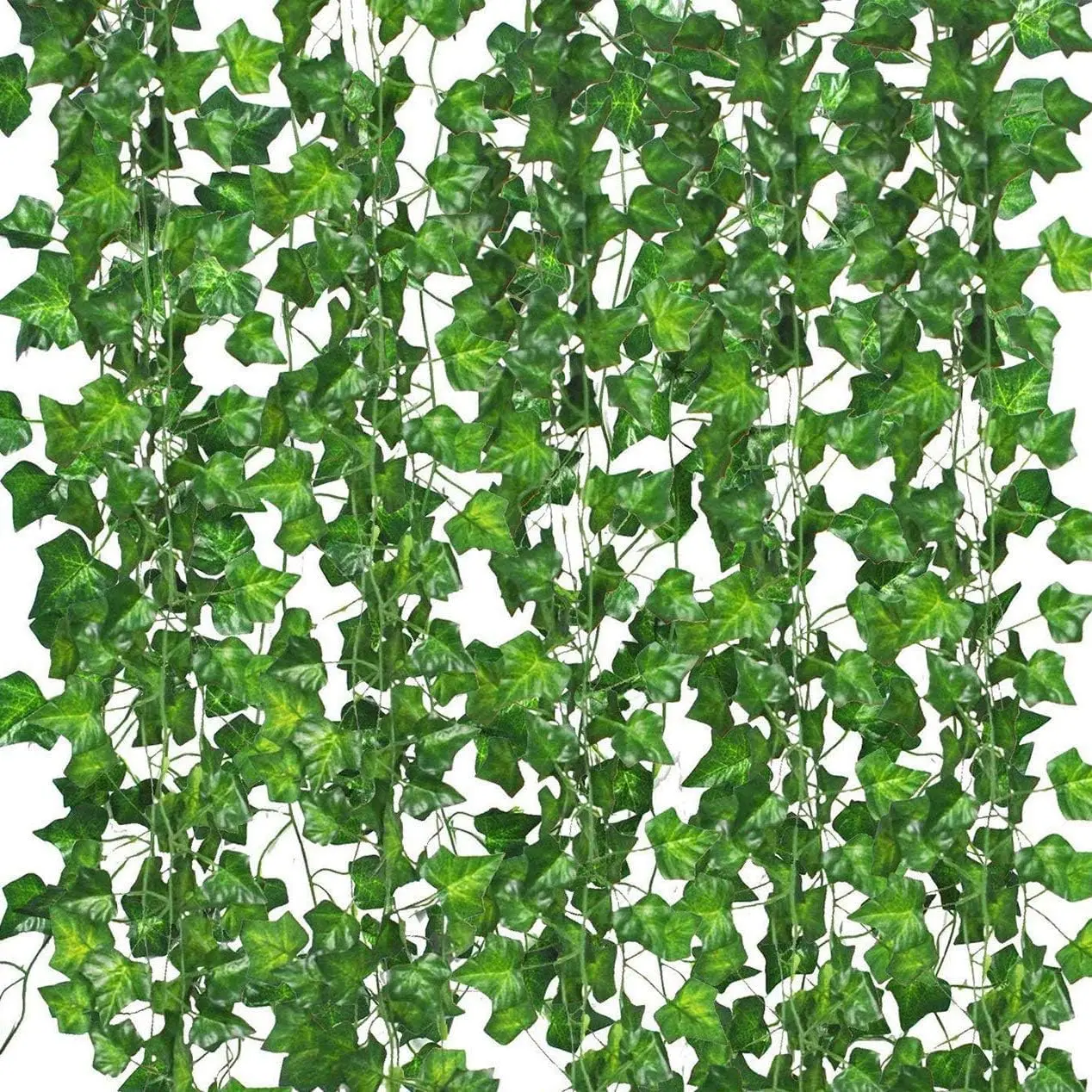 12 Pack  Vines for Room Decor Artificial Ivy Garland with Clip Green    Faux Greenery Leaves Bedroom Aesthetic Decor for  Garden Wall Wedding
