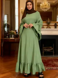 Muslim Home Clothing Long Robe & Light, Bubble Sleeve Design, 5 Sizes Available, Fashionable and Faithful, Muslim Women Clothing, Modest Muslim Clothing