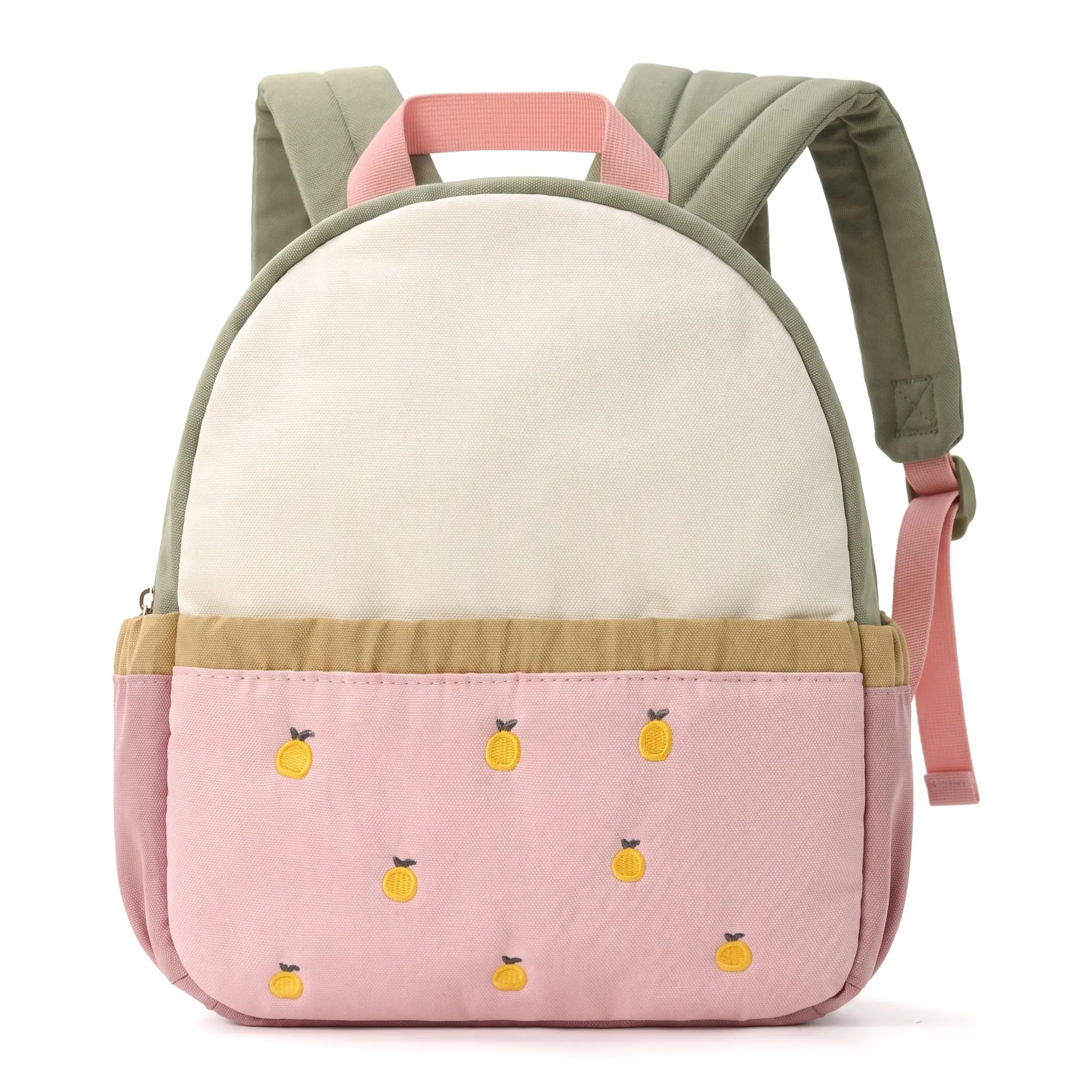 Cute Apple Backpack  Kids Kindergarten Waterproof Polyester Mini Travel Bag Unisex Toddler Color Block Shoulder Strap Everyday Essential  School Daily Wear