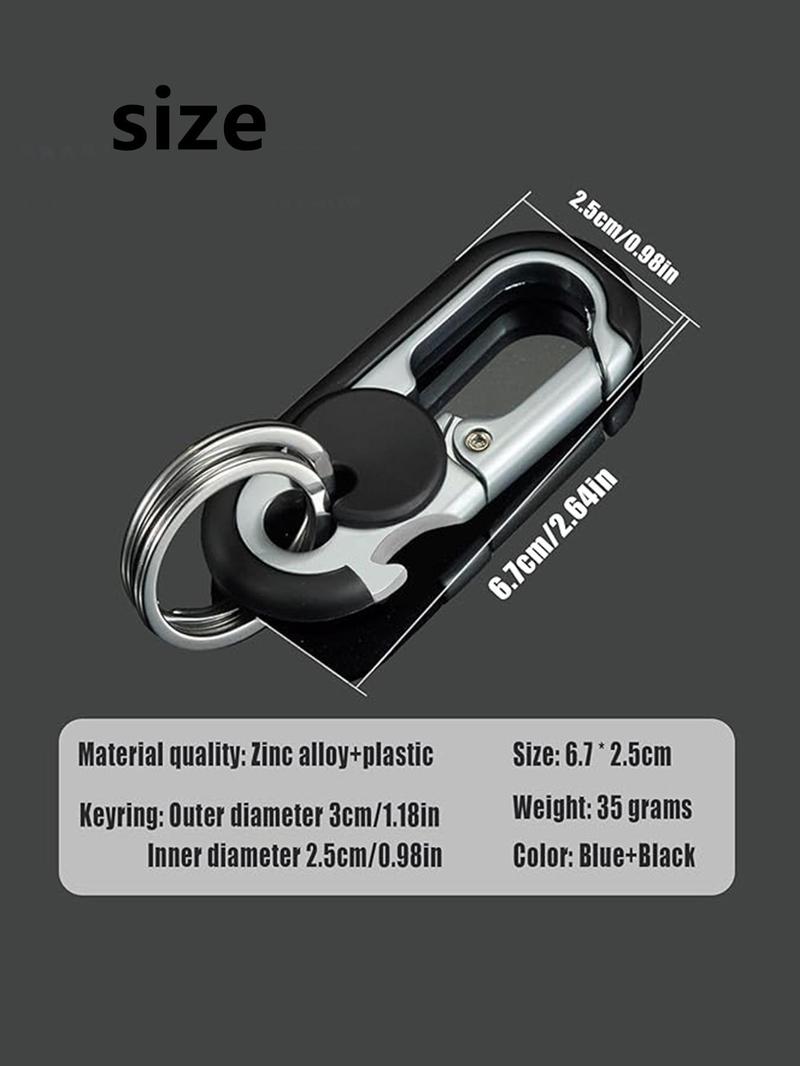 Minimalist Plain Color Keychain, Anti-loss Key Ring with Double Keyrings, Keychain for Car Keys, Personalized Car Keychain for Unisex