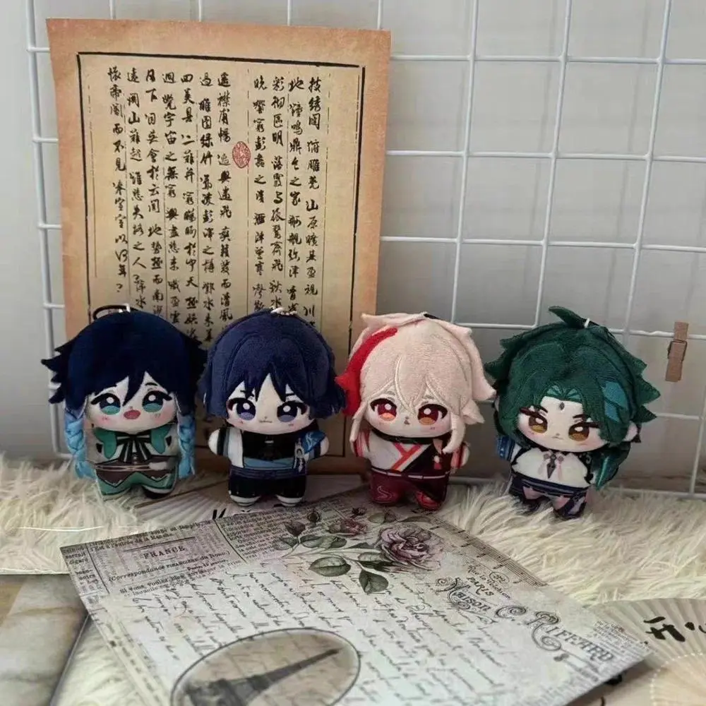 2026 Popular Genshin Impact Plush Pendant Keychain, Featuring Scaramouche, Xiao, Kazuha, Venti, Furina, Diluc, Raiden Shogun - Anime Stuffed Toy Bag Accessory, Ideal Gift for Anime Fans