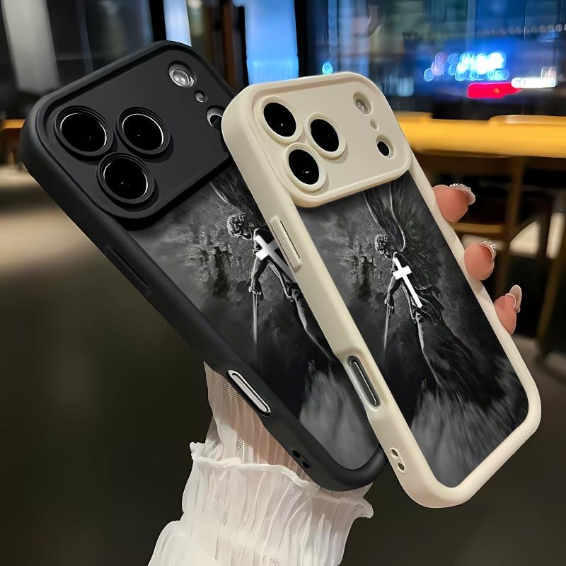 The angel whoap pearedto Balaam Soft&Flexible TPU Silicone Phone Case For iPhone 17 Pro Max AIR 16 15 14 13 12 11 Plus XSMAX Cases Durable|Shockproof|Full Camera Protection|Anti-Scratch|Anti-Fingerprint|Slim Fit|Gift For Girlfriend/Men/Women