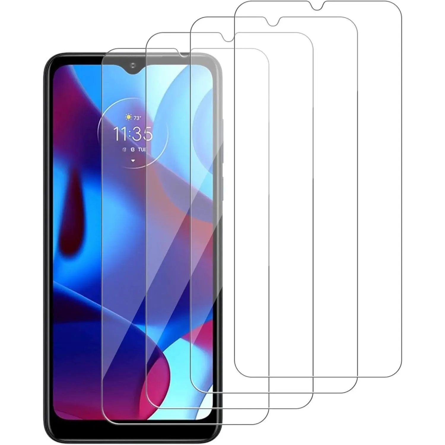 [4 Pack Glass Screen Protector Compatible for   G Pure[9H Hardness]  Screen Tempered Glass, Easy Install[Case Friendly] 2.5D