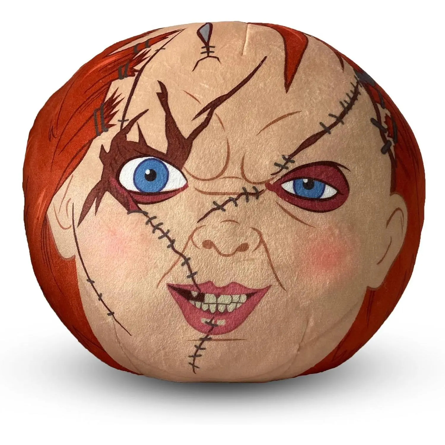 Northwest Chucky Halloween Cloud Pillow 11in – Child’s Play Horror Plush Throw Cushion, Creepy Doll Scary Home Decor, Spooky Couch Bed Squishy