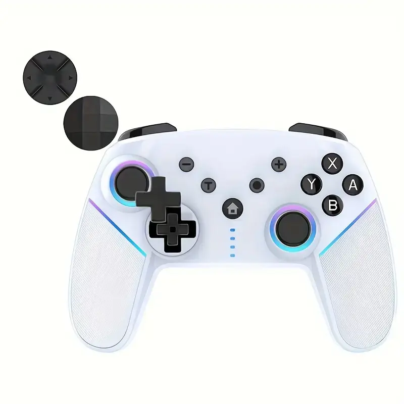 Wireless 6-Axes Gaming Controller with RGB LED Light, Macro Programming, Wake-Up Feature, Bluetooth Compatibility - For Switch 1&2/Lite/OLED, iOS, Android, PC, Steam Console Smartphone Handle Device