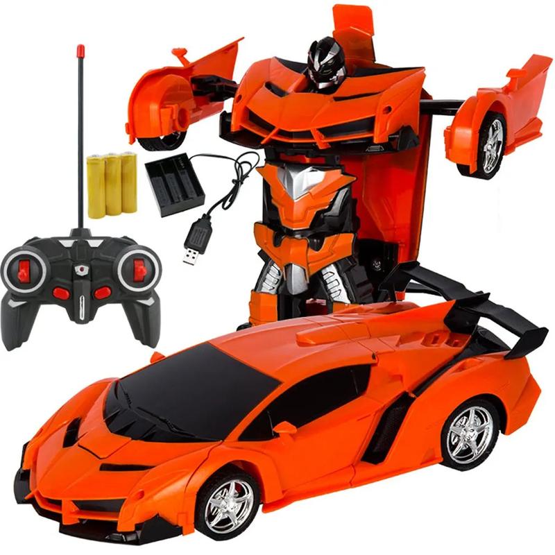 Kids Transforming RC Car Robot Sports Car 2 in 1 Deformation Toy with Remote Control for Age 3+ 4-7 8-12 boy Robot with Remote Control Rechargeable Alloy Cyber-Truck Transformable Mini Forklift Dual-Tire Drift High-Speed LED Off-Road Kids Transforming RC Car Robot Sports Car 2 in 1 Deformation Toy with Remote Control for Age 3+ 4-7 8-12 boy Robot with Remote Control Rechargeable Alloy Cyber-Truck Transformable Mini Forklift Dual-Tire Drift High-Speed LED Off-Road