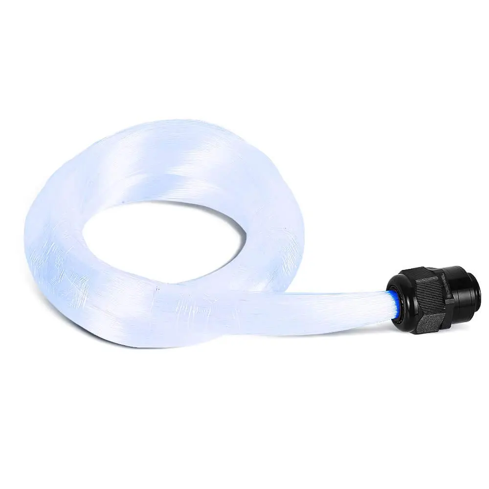 Fiber Optic  9.8ft 300 count 0.03in(0.75mm) Plastic End Glow Optical Fiber Cables for Fiber Optic Lights  Sky Ceiling and Any Kind Light Engine Driver(Not Include Light Engine)