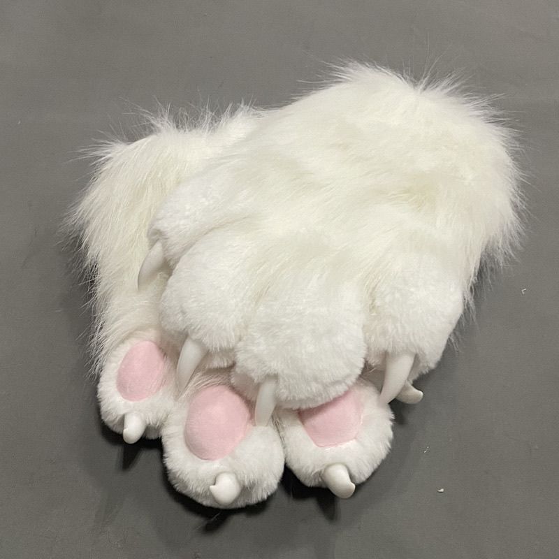 Kig Fursuit Kigurumi Furry Animal Claws Nails Gloves Cosplay Costume Pink Wearable Furry Animal Paws Halloween Accessories Props