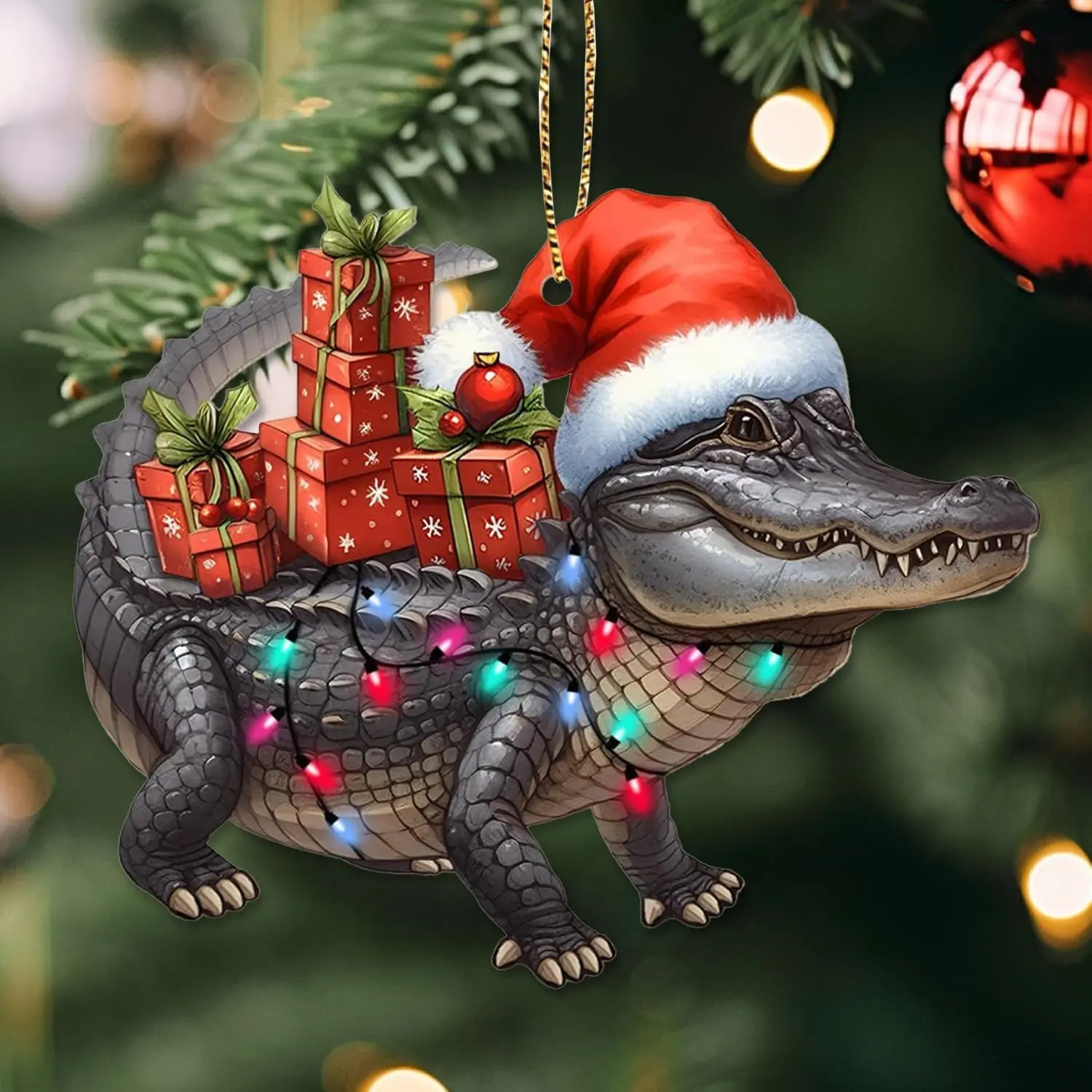 Crocodile Christmas Ornament,  Christmas Ornament, Funny Ornaments for Christmas Tree 2025, Funny Gifts for  Lovers,  Gifts for Family, , Coworker(Crocodile)
