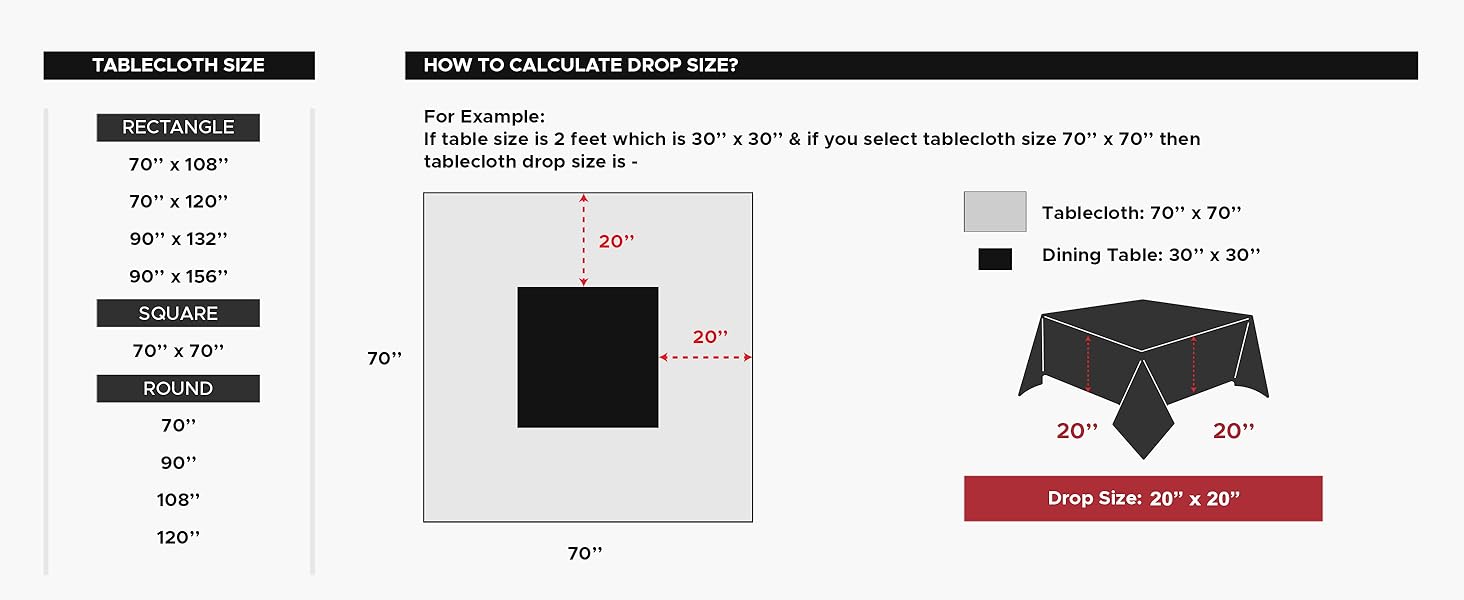 White Tablecloths For Rectangle Tables, 6 Pack-70 x 120 Inches-Reusable and Washable Table Clothes For 6-8 Ft Tables, Polyester Fabric Table Covers For Wedding, Party, Banquet