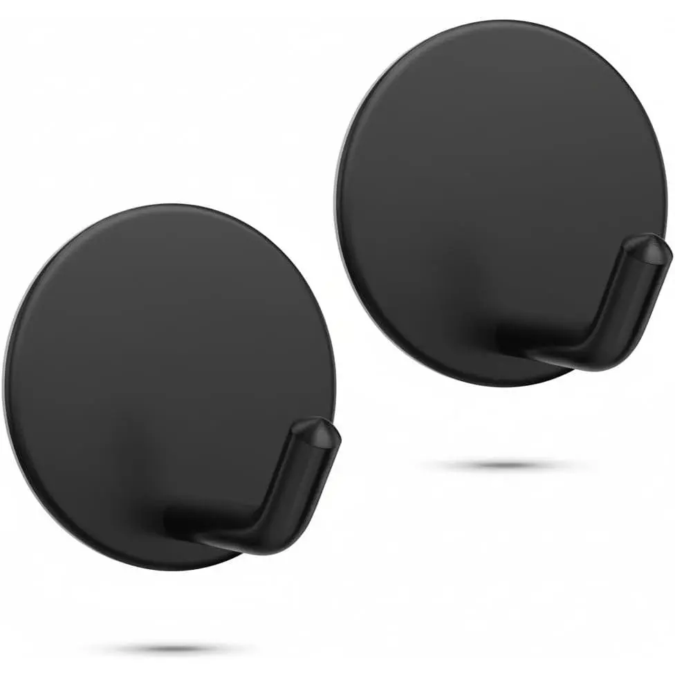 Adhesive Wreath Hanger, Heavy Duty Reef Hook | for Front Door Glass Window | for Christmas/Thanksgiving/Halloween/July 4th/Easter/Valentine/Fall/Summer/Spring (Black, 2-Pack)fidget toys