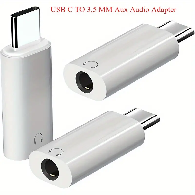 [USB-C Audio Adapter] 1/2/3Pack USB-C To 3.5Mm Audio Headphone Adapter, For Iphone 16 Headphone Aux Adapter Dongle Type C Jack Compatible With For Iphone 16 15 Plus Pro Max Pixel Ipad