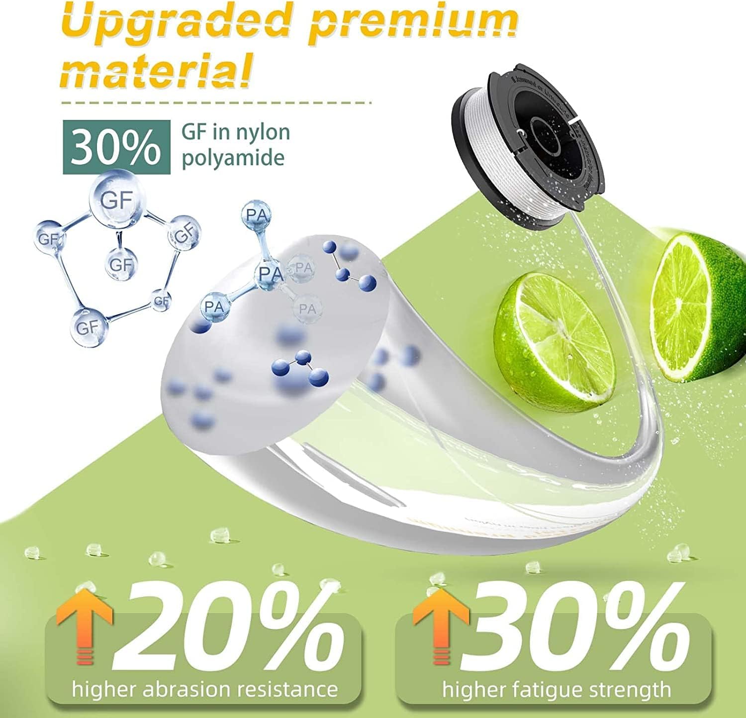 16 Pack Weed Eater String Compatible with , 360ft 0.065" AF-100 Replacement Spool, Autofeed String Trimmer Line Fit for Weed Wacker(12 Spools,4 Spool Caps,4 Springs) 16 Pack Weed Eater String Compatible with , 360ft 0.065" AF-100 Replacement Spool, Autofeed String Trimmer Line Fit for Weed Wacker(12 Spools,4 Spool Caps,4 Springs)