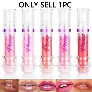 5pcs Mint Extract Volumizing Lip Gloss Lip Volumizer Nourishing Lasting Glossy Finish Lip Oil Lip Shot for All Skin Types Mixed Color System Liquid Lip Care Moisturizing Gloss Gloss Lipgloss