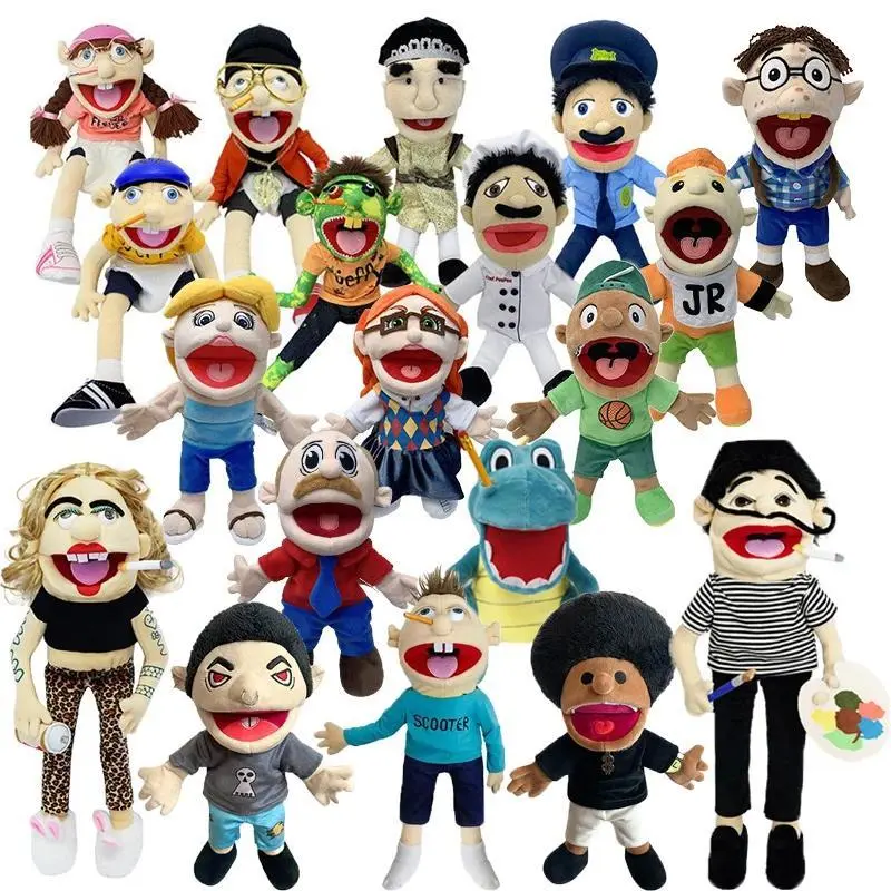 Penolope Dad Mom Family Pet Booger Feebee Rocker Zombie Chef Prince Police Junior Joseph Cody Open Mouth Muppet Puppet Fans Gift