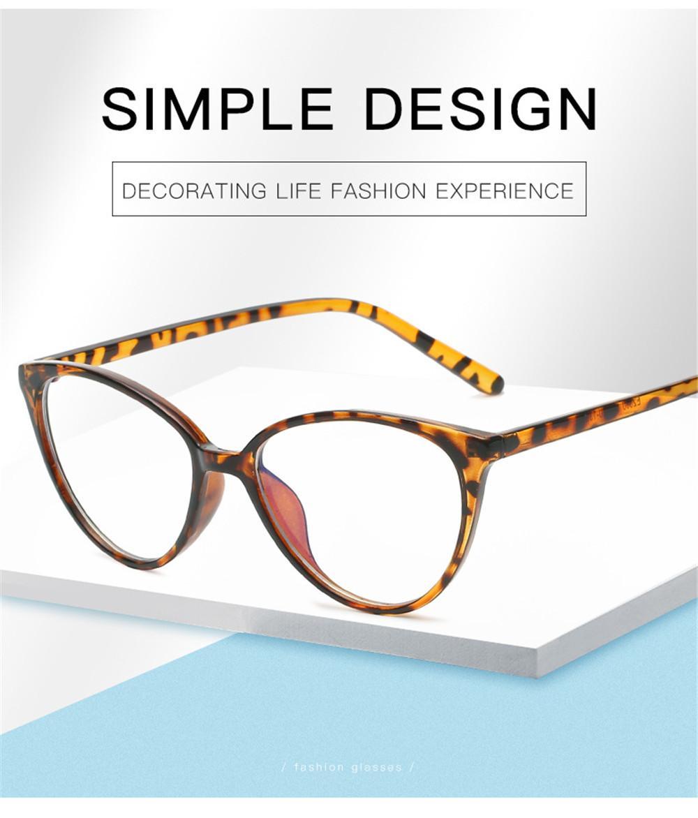 VIVIBEE Women Cat Eye Blue Light Blocking Glasses Office Computer Glasses Frame Female Leopard Ladies 2026 Fashion Goggles