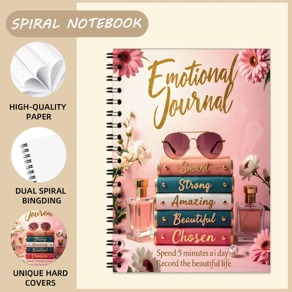 Healing Journal for Women, Daily Mood Tracking, Anxiety Relief, Mindfulness Habit Building, Self-Improvement Tool, Perfect Gift for Friends and Family