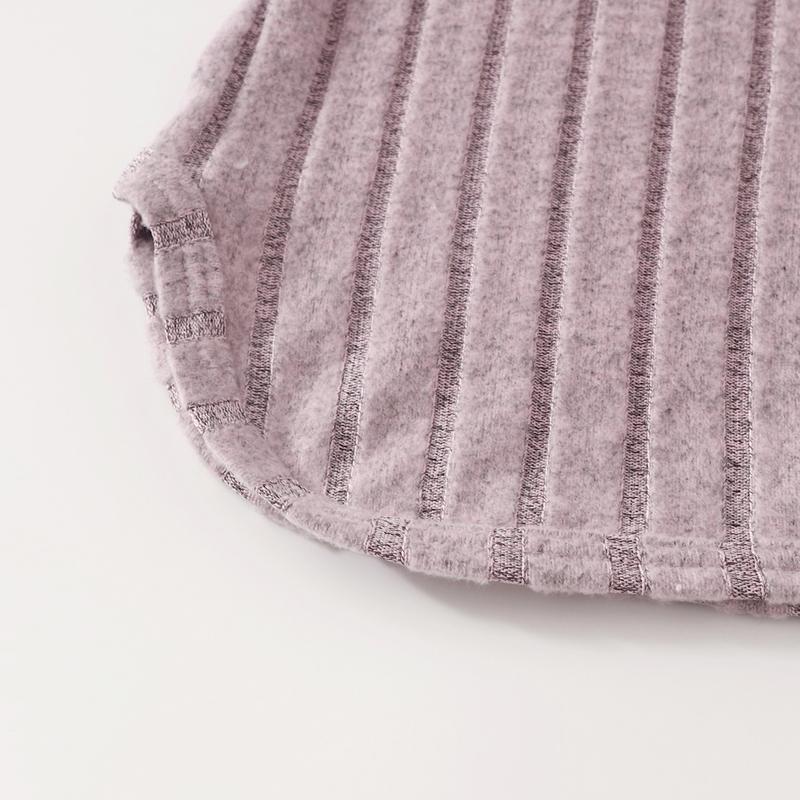 4-piece girls' autumn rib knit hooded pullover casual slim and comfortable trousers suit 3-12-year-old children's elegant skin-friendly simple knitted children's wear