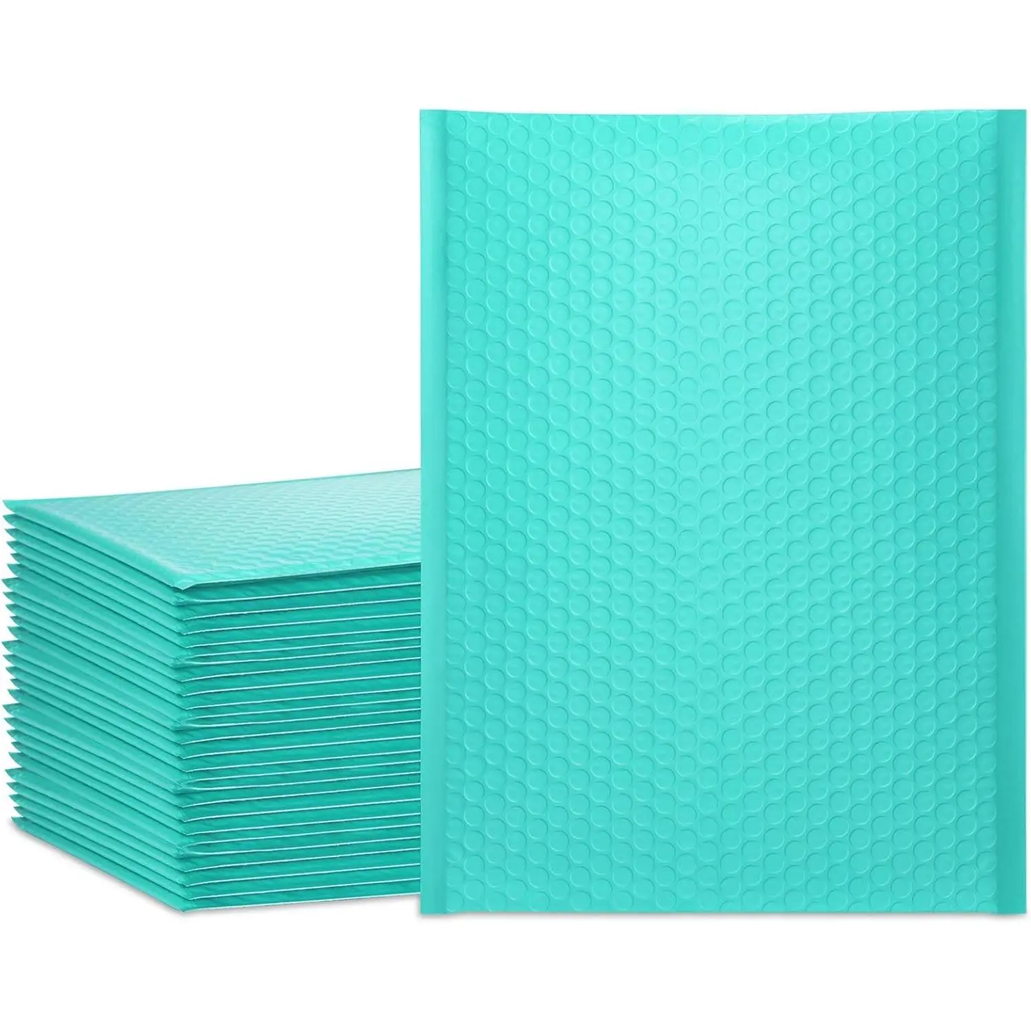 Bubble Mailers 10.5x16 Inch Teal 25 Pack Poly Padded Envelopes Large #5 Mailing Packages Opaque Packaging Postal Self Seal Adhesive Waterproof Boutique Shipping Bags for Clothes