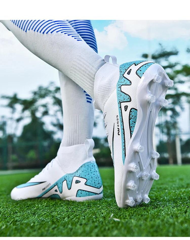 Unisex Soccer Shoes TF/AG Society Futsal Top Quality Unisex Training Football Shoes Original Resistant Comfortable Football Boots