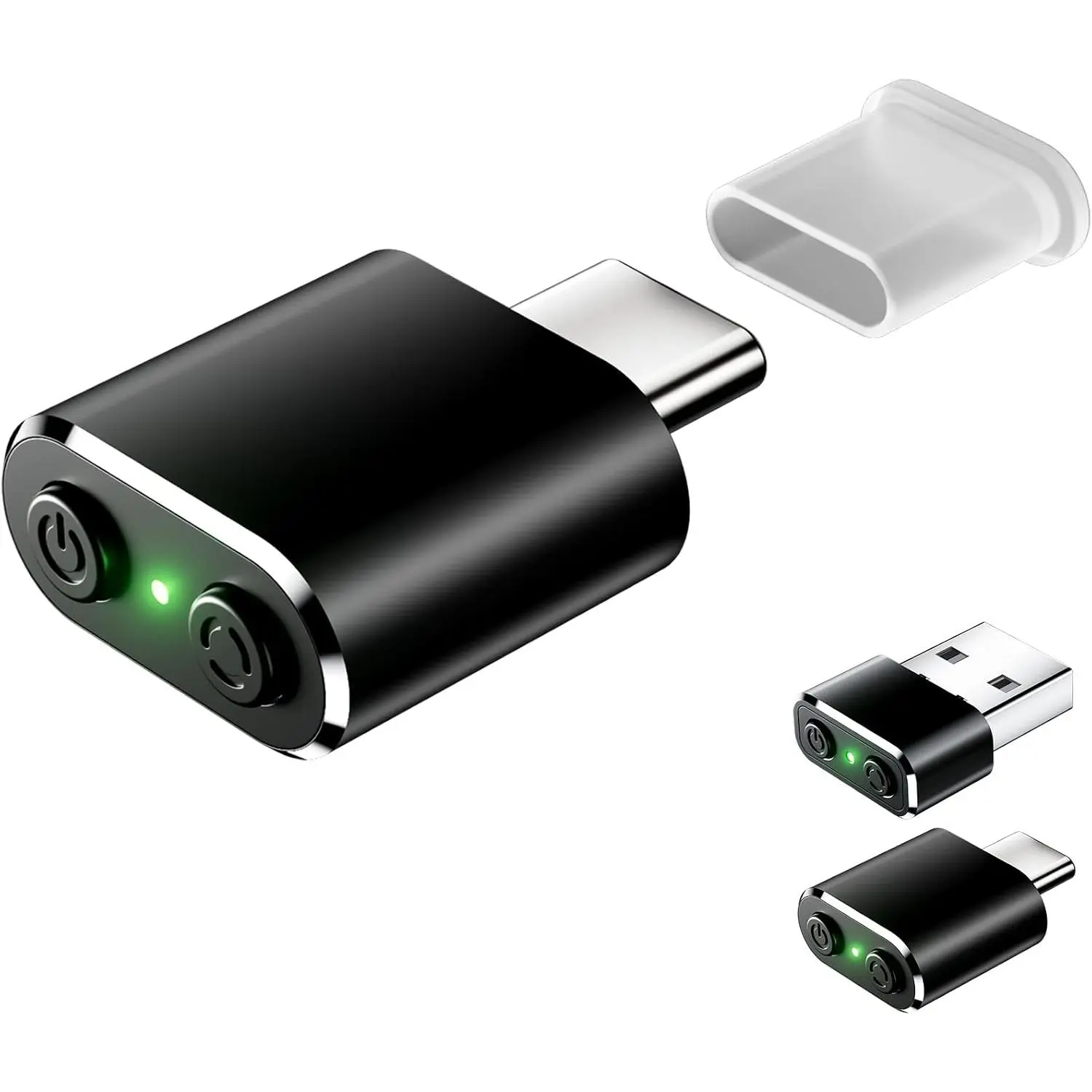 Jiggler Compatible with Type C Interface Devices,Undetectable Mini USB-C  Mover with /Shaker Buttons,With 3 jitter modes,Driver-free,plug&play to keep PC/laptop/phone/tablet awake