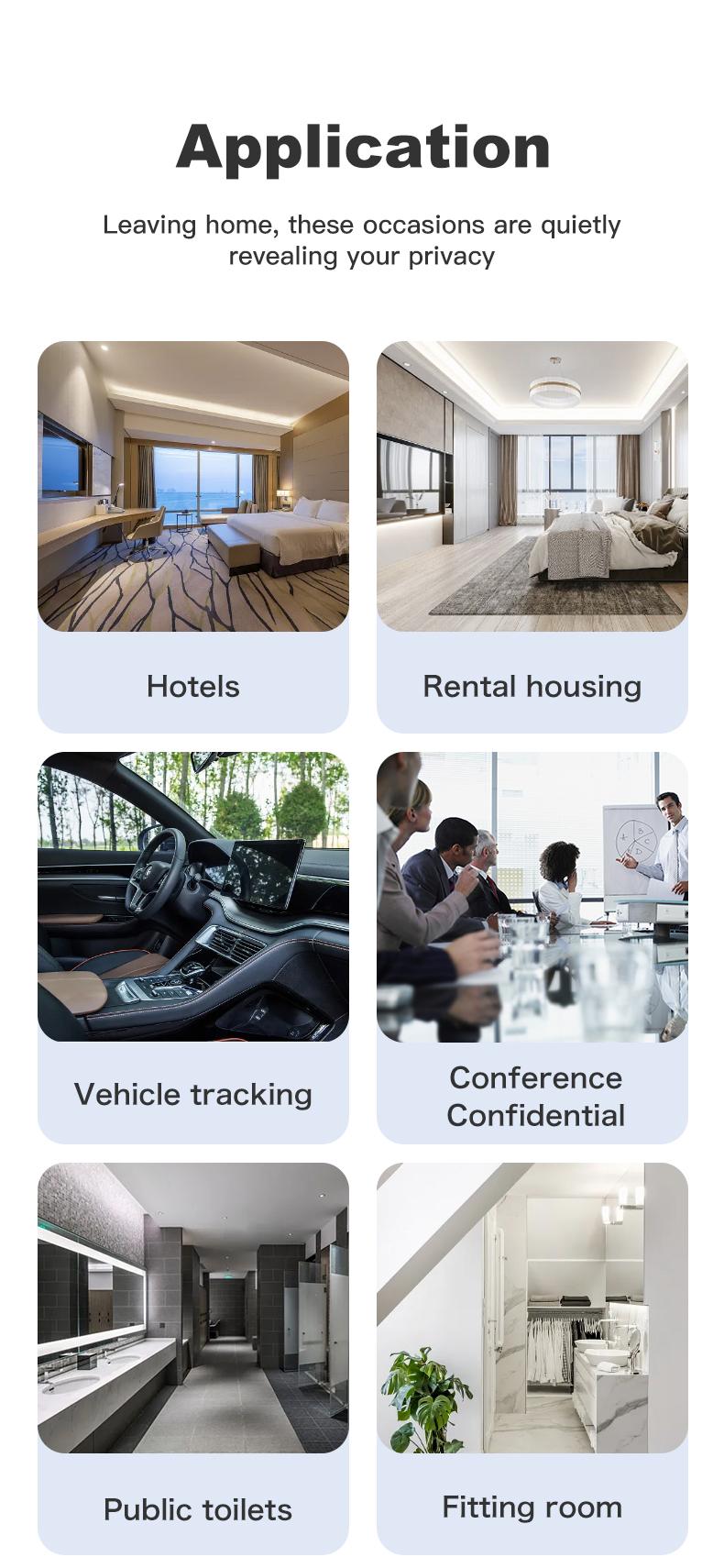 Multi-Functional RF Signal DetectorHidden Camera Detector Anti-Spy Car GPS Tracker Listening Device Bug RF Wireless All Signal Scanner Gadget Security Protection