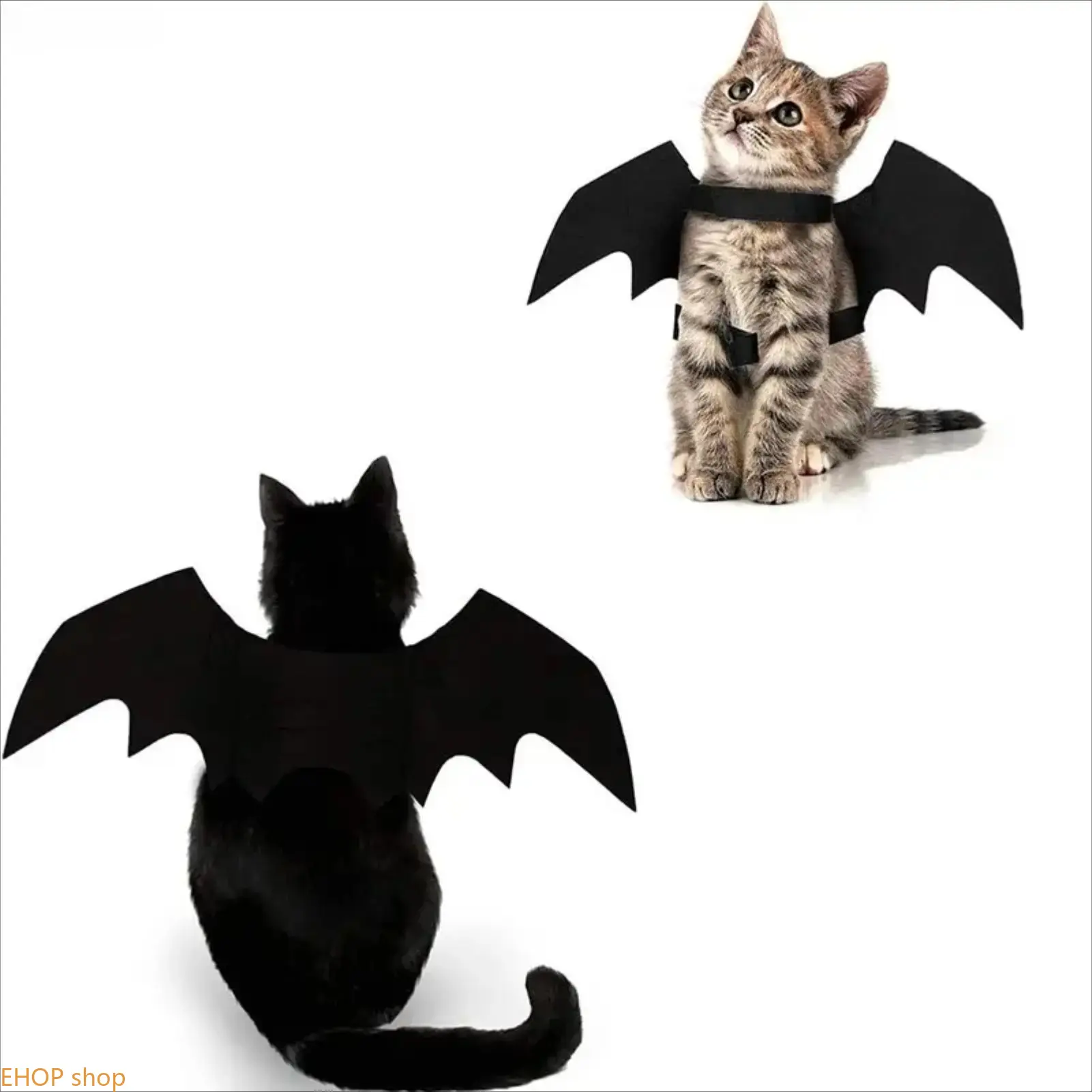 Pet Bat Wings Halloween Costume Halloween Party Dress-Up Accessory For Cats Small Dogs Puppies Kittens Boy Girl, Fashion Apparel, Polyester
