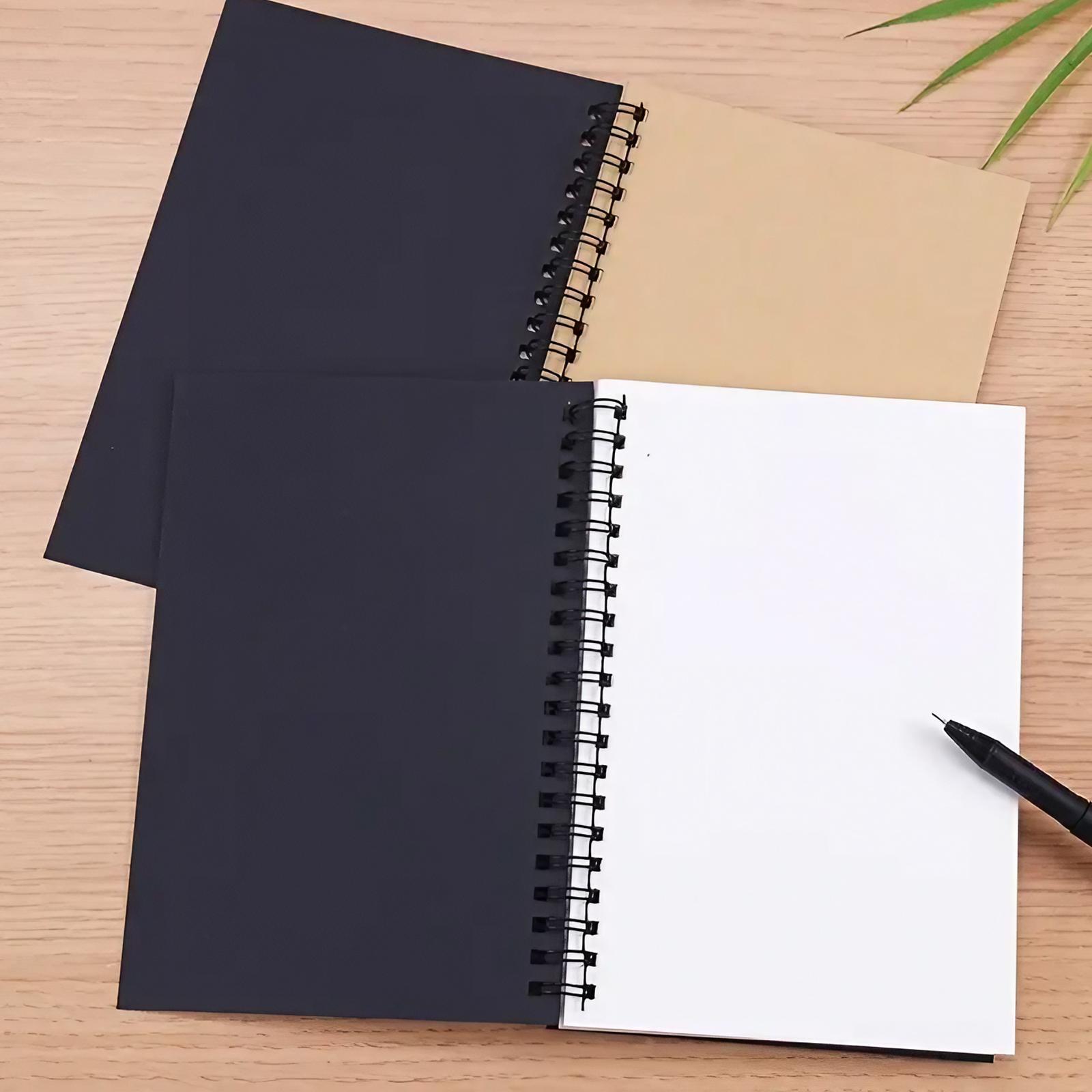 Spiral Notebook, 1 Count Blank Sketchbook Pad, Unlined Paper Notepad for Writing, Planning, Drawing and Journal Refill