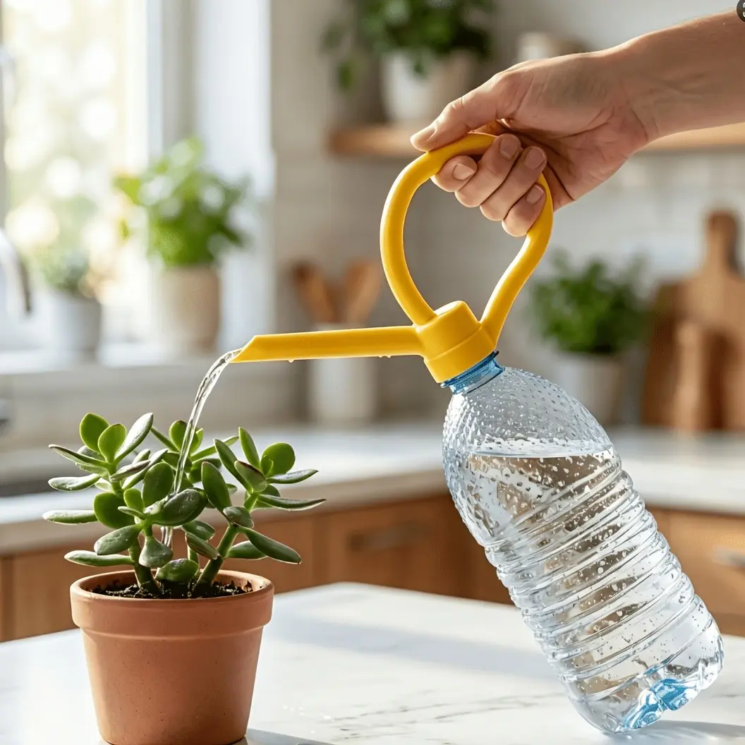 Creative Plant Watering Device, Transform Plastic Bottle Into Easy Watering Can, Eco-Friendly and Energy-Saving, 1pc Simple Design
