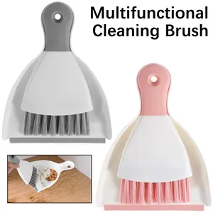 Mini Dustpan and Brush Set Portable Table Top Cleaning Dining Table Crumb Sweeper Multipurpose Desktop Keyboard Cleaning Tools