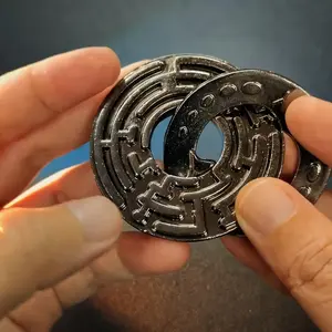 Metal Maze Lock Puzzle Gift, Ideal Brain Challenge for Adults, Perfect Halloween, Christmas Party Favor, Unique Party Supplies