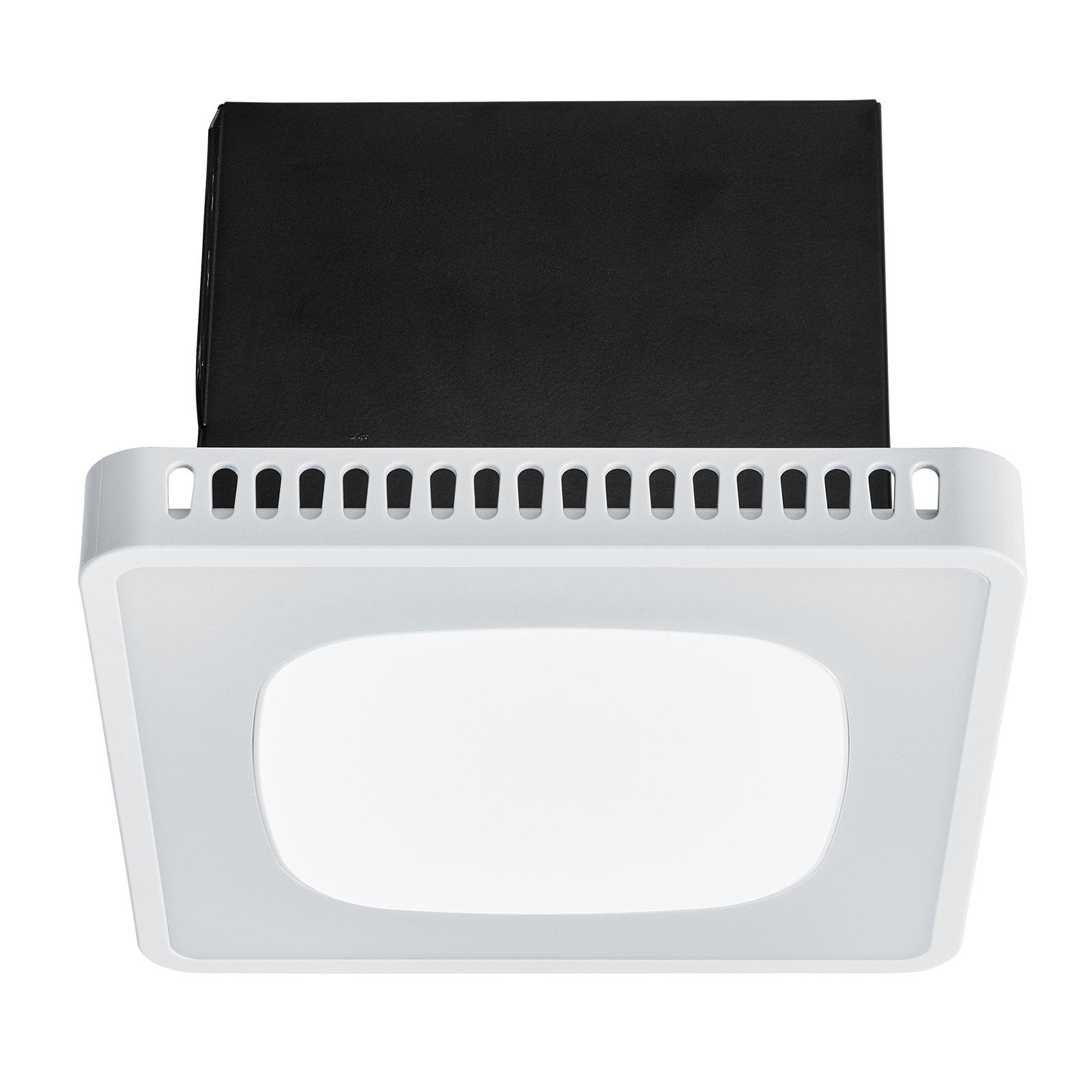 VEVOR Bathroom Exhaust Fan, 80-110-130 CFM Bathroom Vent with Seven Colors RGB Lights, 1.5 Sones Low-Noise, Premium DC Motor Ceiling Fan for KTV Laundry Room, Storage Room, Ventilation, White