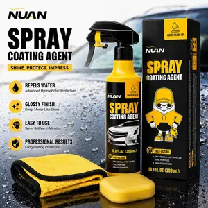 Spray coating agent；NUAN nano car coating sprayNUAN nano car coating spray Car Ceramic Coating Spray, Water Beading Paint Sealant, UV Protection, Mirror Shine Quick Detailer for Cars Trucks SUVs