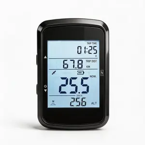 Bike Computer, GPS Wireless Cycling Computer, Bicycle Speedometer Odometer with IPX7 Waterproof, 2.4" LCD, Backlight, Long Battery Life for Road Bike MTB