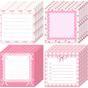 Cute Bow Shaped Sticky Note Tabs, Aesthetic Reusable Strong Adhesive Page Markers, Creative Student Index Flags Back to School Must Have Stationery,backpack,keychain
