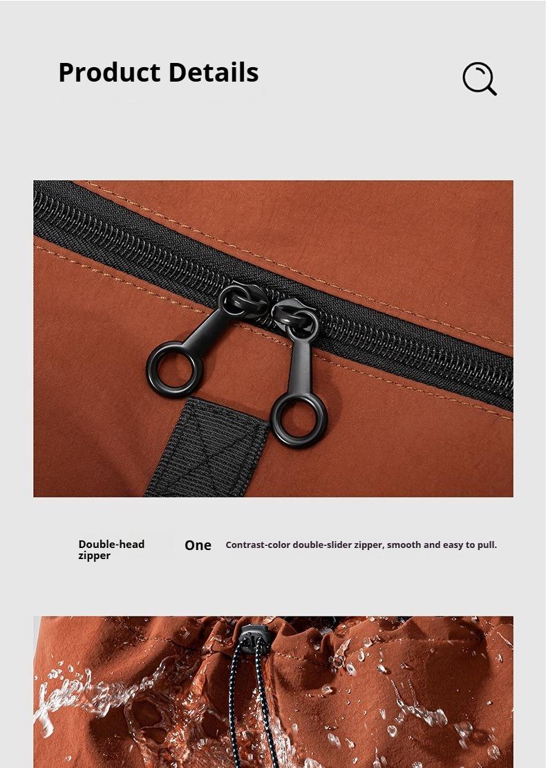 Dry Wet Separation Gym Bag Drawstring Design for Men Women Couples Expandable Casual Luggage Duffle Ideal for Short Trips Business Travel Yoga Swimming Workout Water Resistant Large Capacity Multi Compartment Lightweight Portable Sports Duffel with Shoe C