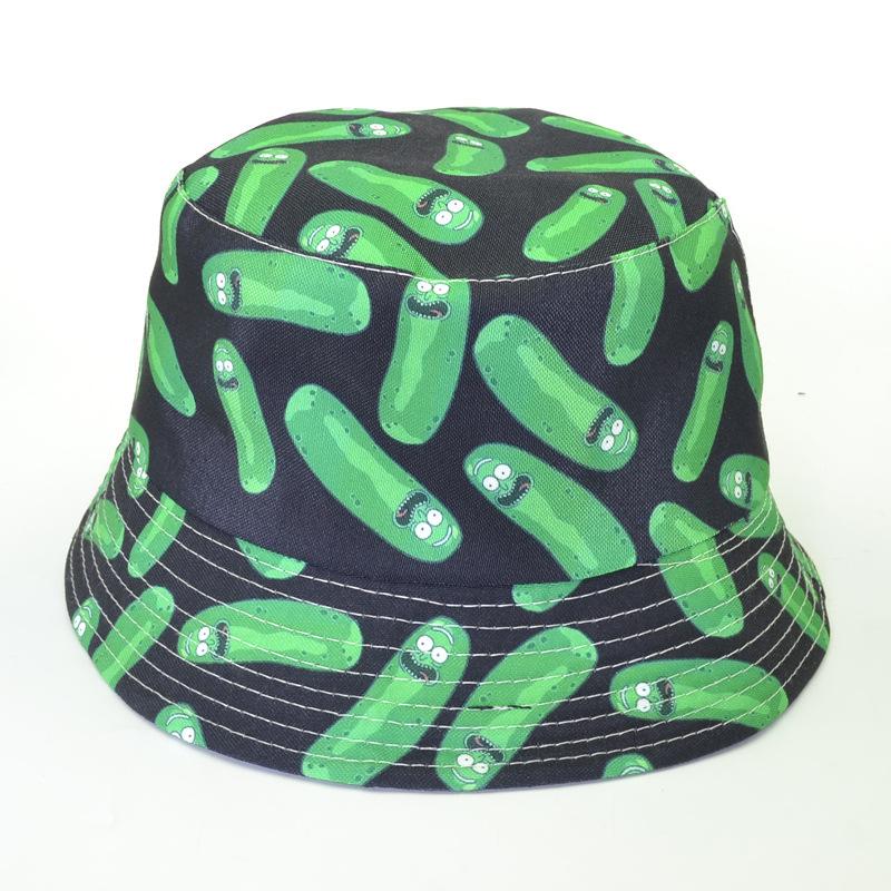 Wholesale bucket hat various vegetable pattern fisherman hat sun hat fedora hat pepper cucumber eggplant wholesale price панама