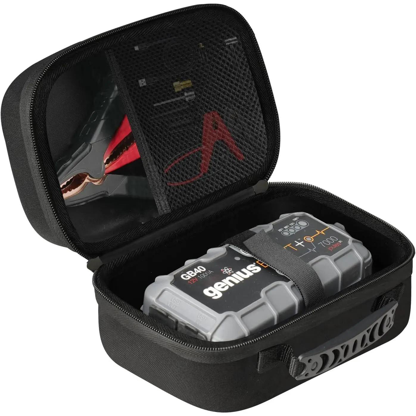 EVA Protection Case Compatible with NOCO GB20/GB40/GBX45/GB50 Jump Starters, AstroAI S8/NEXPOW/BIUBLE/BUTURE/HULKMAN Up To 8.2" x 4.7" x 3.5" can all be stored,Portable Travel Case Only
