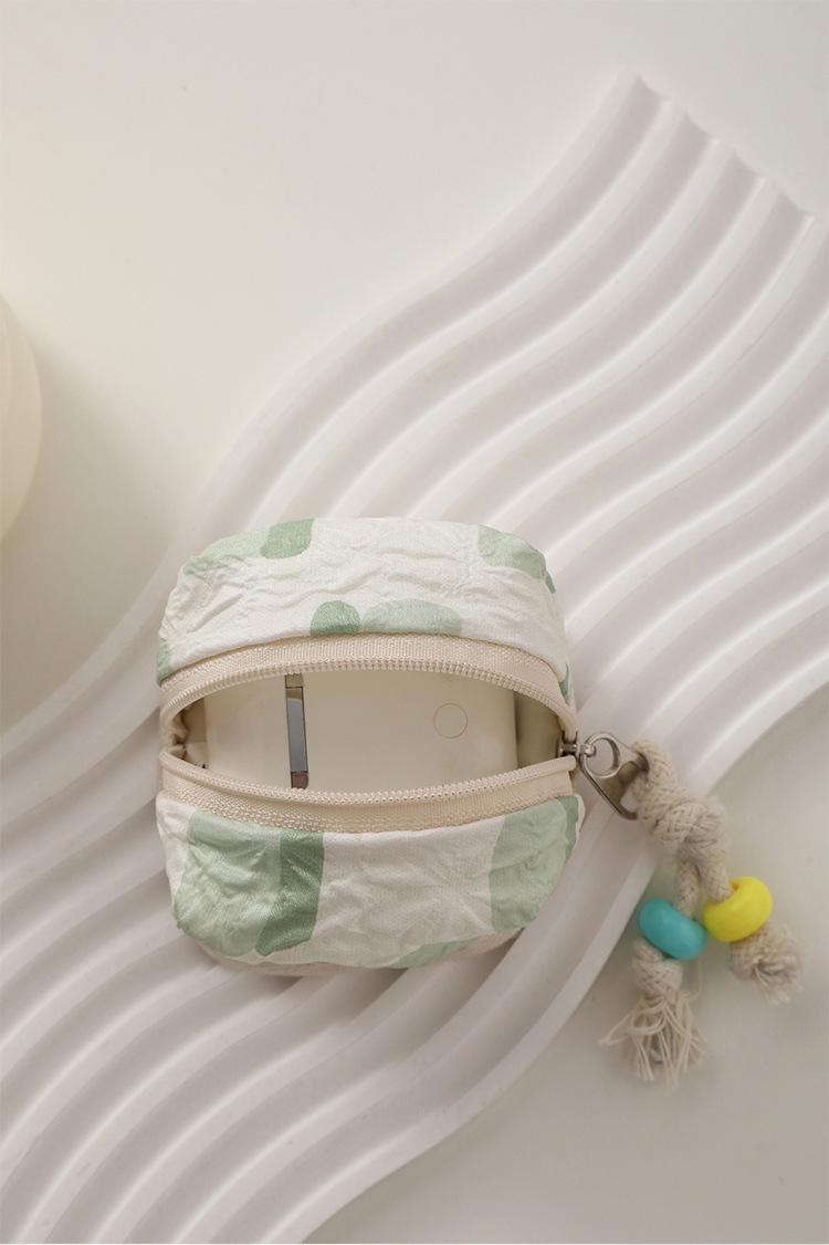 Mini Cute AirPods Case – Soft Portable Earbud Pouch for Women, Small Bluetooth Headphone Holder with Flip Cover, Travel Essential