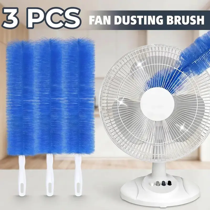 3 PCS Counts Bendable Microfiber Head,Reusable Dust Remover,Fan Cleaner Brush,Duster,Cleaner Brush,Washable,ldeal for Ceiling Fan Blades,Curtains,Air Vents,Cars Et.