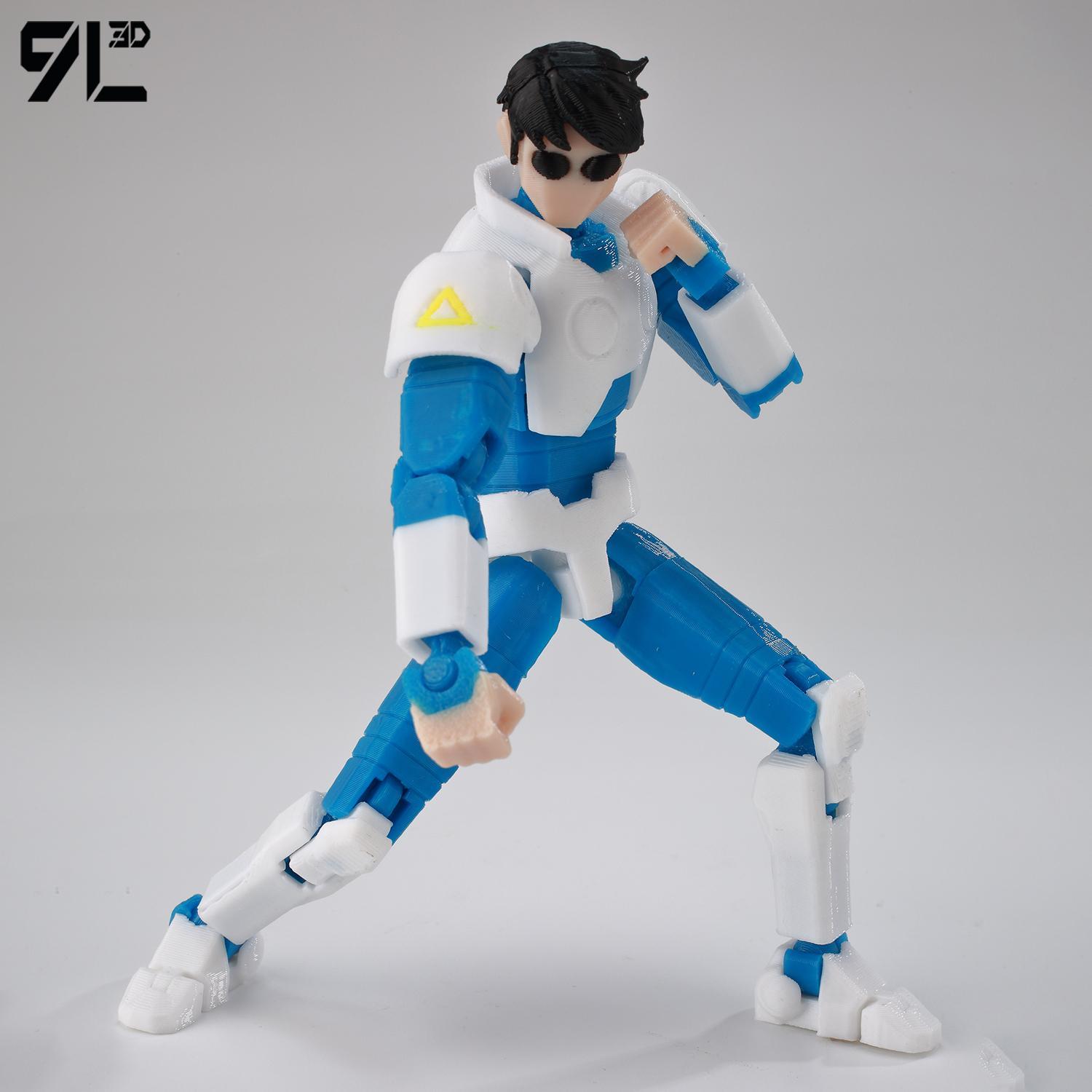 9L3D Printed Invincible Tech Jacker T13 Lucky13 Action Figure Dummy13 Motorcycle Multi-Jointed Collectible Model Toy Titan13