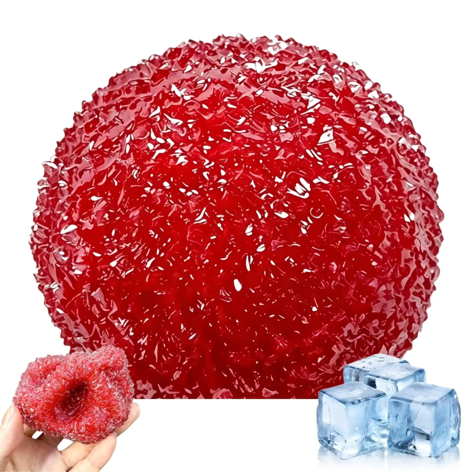 Chinese Bayberry Squishy Toy - Yumberry Anxiety Squishy Toy, Moldable Slushy Stress Relief Squishy Toy, ASMR Squeeze Toy, Sensory Grippie Set for Relaxation and Gift Giving.
