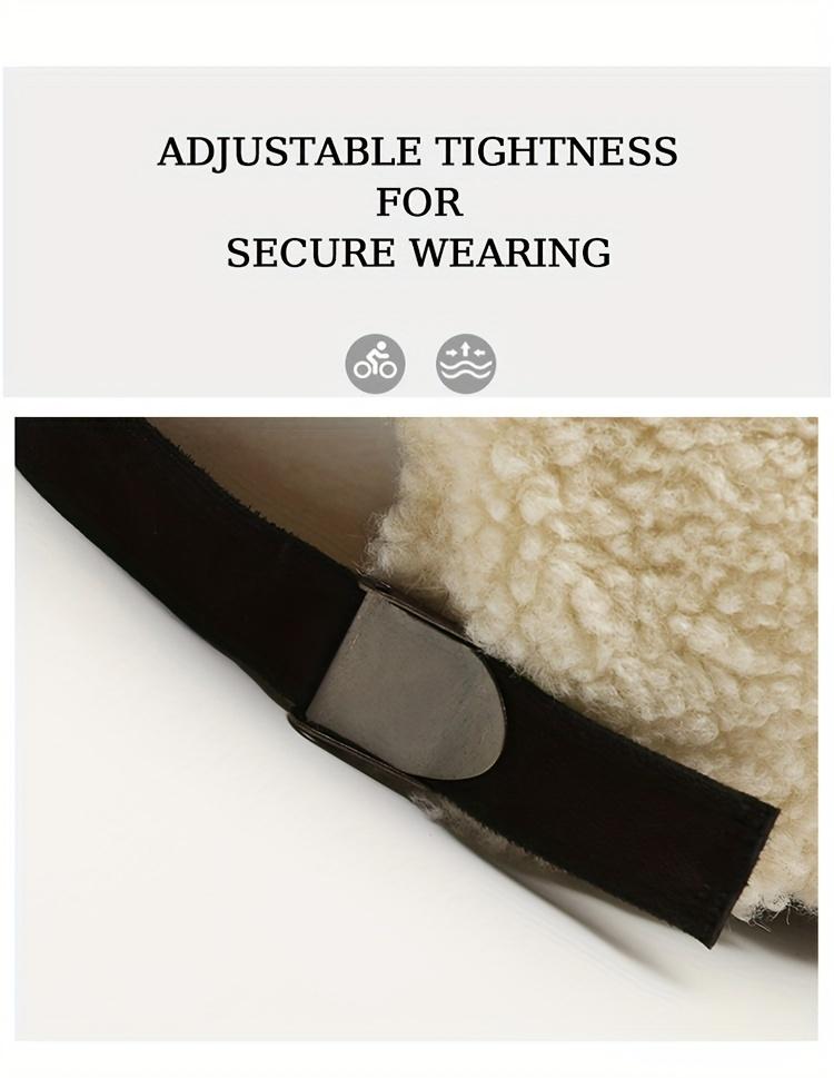 Letter R Teddy Plush Warm Baseball Cap Fashionable Versatile Duckbill Hat