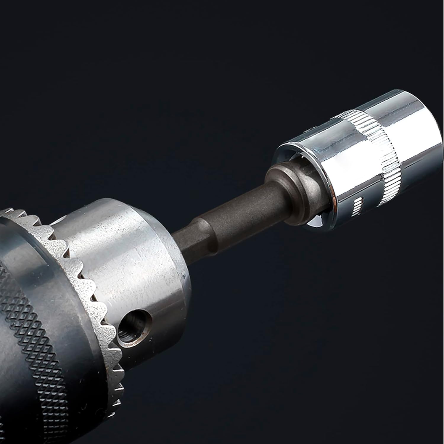 2 Pack 3/8 inch(10mm) Square Socket Adapter Bit Set, Hex Impact Driver Power Bits, Extension Socket Driver Bits for Automotive DIY-1/4 Hex Shank