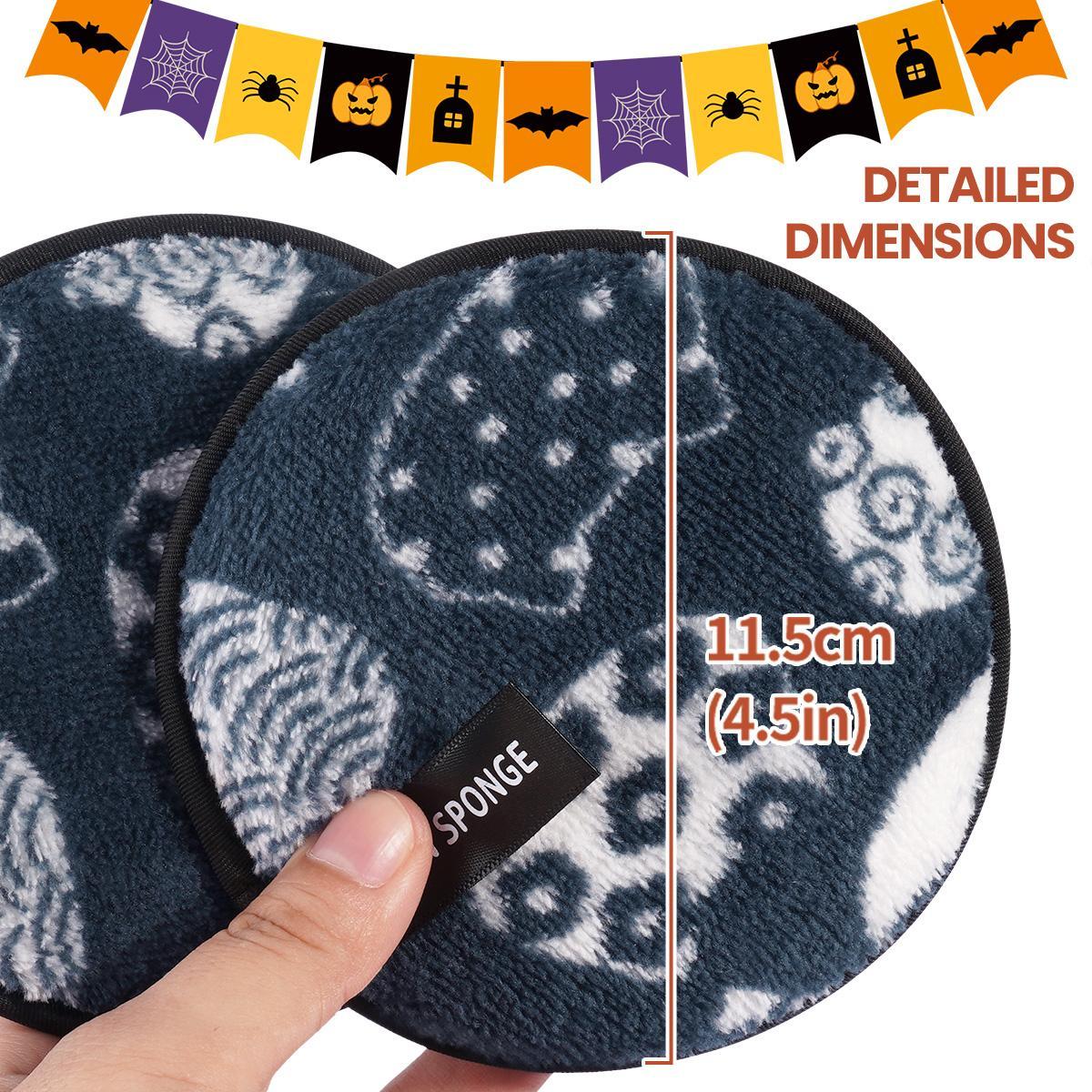 Makeup Remover Powder Puff, 6 Counts/set Reusable & Washable Makeup Remover Puff, Facial Cleansing Puff, Facial Skin Care Tool for Women