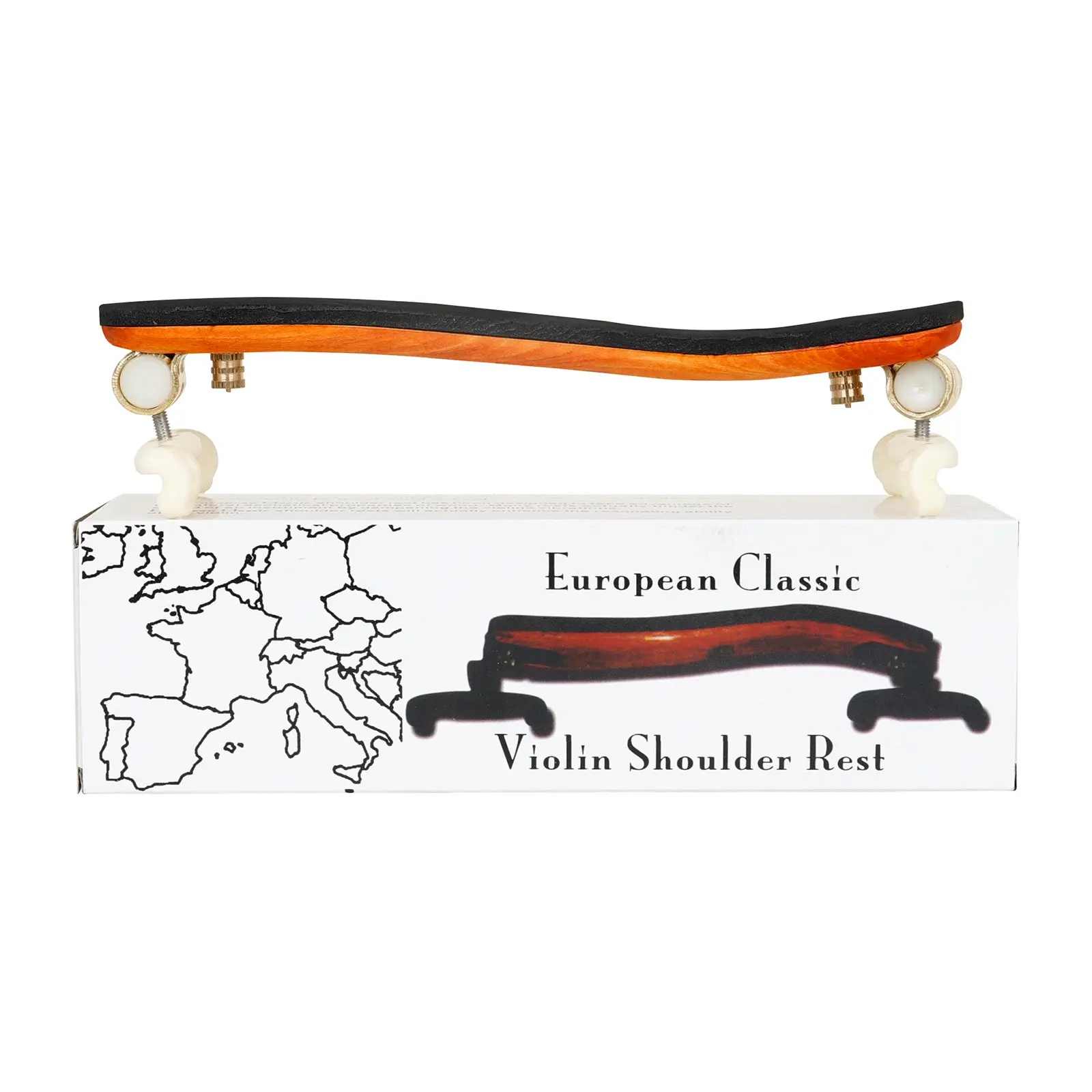 Irin Love Moisturizing Violin Shoulder Rest, Real Wood Legs Vs-15, Paper Box Packaging, Ideal for Musical Instruments