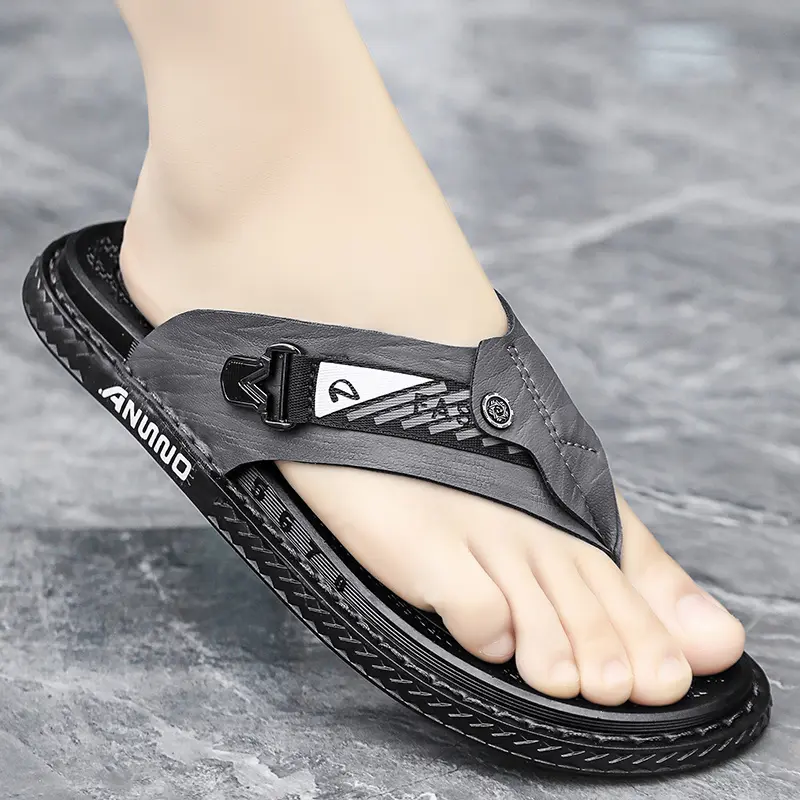 GGOR Men's Trendy Plus-Size Sandals, Slippers, and Beach Shoes, Men's Shoes, Specially Designed for Men, Men's Designer Style, Summer Sandals, Men's Slippers