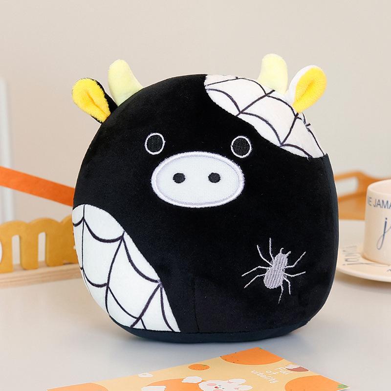 20cm Halloween Pumpkin Plush Pillow Dolls Horror Wizard Hat Cushaw Shaped Cushion Toys Birthday Christmas Gifts