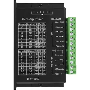 TB6600 Upgraded Stepper Motor Driver 4A 9-42V 32 Subdivision Single Axis Hybrid CNC Controller for Nema 17/23 42 57 86 Stepper Motor